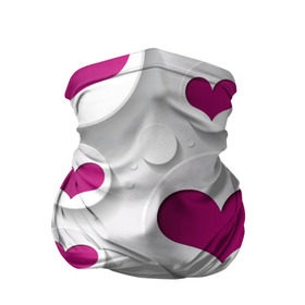 Бандана-труба 3D с принтом серца , 100% полиэстер, ткань с особыми свойствами — Activecool | плотность 150‒180 г/м2; хорошо тянется, но сохраняет форму | сердце