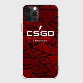 Чехол для iPhone 12 Pro Max с принтом cs:go - Crimson Web Style Factory New (Кровавая паутина | Прям с завода) , Силикон |  | blood | crimson | cs | csgo | web | го | кровь | кс | паутина