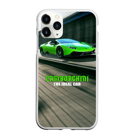 Чехол для iPhone 11 Pro матовый с принтом Lamborghini , Силикон |  | car | green | huracan | lamborghini | novitec | speed | spyder | supercar | torado | авто | автомобиль | машина