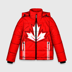 Зимняя куртка для мальчиков 3D с принтом Сборная Канады по хоккею 2016 , ткань верха — 100% полиэстер; подклад — 100% полиэстер, утеплитель — 100% полиэстер | длина ниже бедра, удлиненная спинка, воротник стойка и отстегивающийся капюшон. Есть боковые карманы с листочкой на кнопках, утяжки по низу изделия и внутренний карман на молнии. 

Предусмотрены светоотражающий принт на спинке, радужный светоотражающий элемент на пуллере молнии и на резинке для утяжки | Тематика изображения на принте: world cup hockey | брент бёрс | вратарь | дрю даути | защитник | канада | клюшка | кубок мира | нападающий | петерс билл | сanada | сборная канады | сидни патрик кросби | хоккей | хоккейная форма | шайба