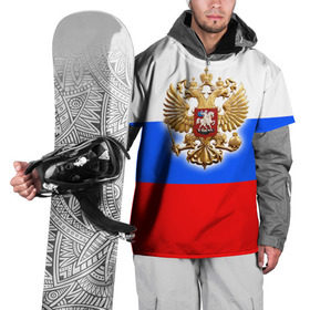 Накидка на куртку 3D с принтом Триколор , 100% полиэстер |  | russia | российская федерация | россия | рф
