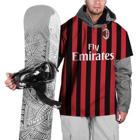 Накидка на куртку 3D с принтом Милан , 100% полиэстер |  | milan | италия | фк | форма | футбол