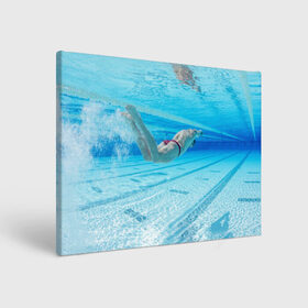 Холст прямоугольный с принтом swimmer , 100% ПВХ |  | Тематика изображения на принте: пловец
