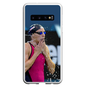 Чехол для Samsung Galaxy S10 с принтом Пловец , Силикон | Область печати: задняя сторона чехла, без боковых панелей | Тематика изображения на принте: swimmer