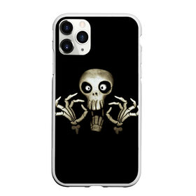 Чехол для iPhone 11 Pro Max матовый с принтом Скeлетик , Силикон |  | bones | halloween | skull в идеи подарков в хеллоуин | скелет | скелеты | хеллоиун | хэллоуин | хэлоуин | череп | черепа