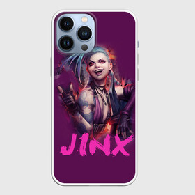 Чехол для iPhone 13 Pro Max с принтом Jinx ,  |  | Тематика изображения на принте: l.o.l | league of legends | игры | лига легенд | лол