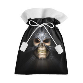 Подарочный 3D мешок с принтом Скелет в маске , 100% полиэстер | Размер: 29*39 см | warhammer | хаос | череп