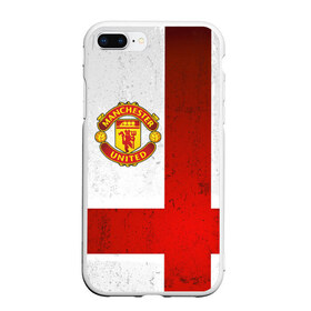 Чехол для iPhone 7Plus/8 Plus матовый с принтом Manchester United FC , Силикон | Область печати: задняя сторона чехла, без боковых панелей | англия | клуб | манчестер | фк | футбол | футбольный | юнайтед