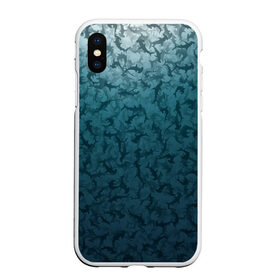 Чехол для iPhone XS Max матовый с принтом Акулы-молоты , Силикон | Область печати: задняя сторона чехла, без боковых панелей | камуфляж | море | океан | рыба