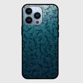Чехол для iPhone 13 Pro с принтом Акулы молоты ,  |  | Тематика изображения на принте: камуфляж | море | океан | рыба