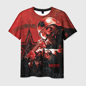 Мужская футболка 3D с принтом Metro 2033 , 100% полиэфир | прямой крой, круглый вырез горловины, длина до линии бедер | horror | метро 2033 | ужасы