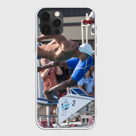Чехол для iPhone 12 Pro с принтом Swimmer , силикон | область печати: задняя сторона чехла, без боковых панелей | Тематика изображения на принте: плавание | пловец. прыжок