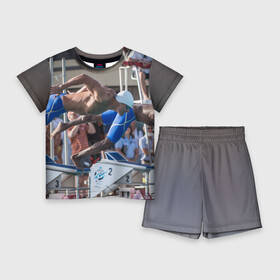 Детский костюм с шортами 3D с принтом Swimmer ,  |  | плавание | пловец. прыжок