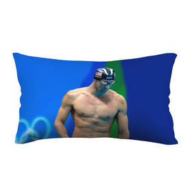 Подушка 3D антистресс с принтом Michael Phelps , наволочка — 100% полиэстер, наполнитель — вспененный полистирол | состоит из подушки и наволочки на молнии | бассейн | пловец | чемпион. фелепс