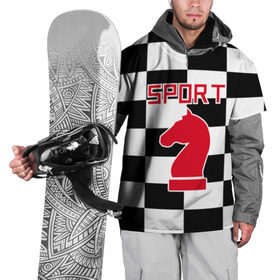 Накидка на куртку 3D с принтом Шахматы это спорт , 100% полиэстер |  | chess | sport