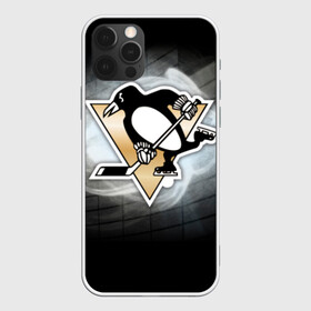 Чехол для iPhone 12 Pro с принтом Хоккей 1 , силикон | область печати: задняя сторона чехла, без боковых панелей | nhl | stanley cup |  pittsburgh penguins | кросби | кубок стенли | кубок стэнли | малкин | нхл | пингвинс | питтсбург пингвинз | сидни кросби | хоккей | хоккейный клуб