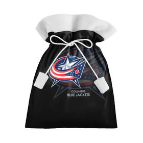 Подарочный 3D мешок с принтом Хоккей 5 , 100% полиэстер | Размер: 29*39 см | columbus | nhl | stanley cup |  columbus blue jackets | бобровский | коламбус | коламбус блю джекетс | кубок стенли | кубок стэнли | нхл | хоккей | хоккейный клуб