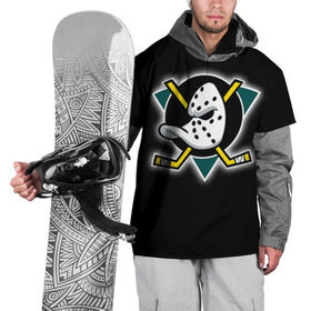 Накидка на куртку 3D с принтом Хоккей 6 , 100% полиэстер |  | nhl | stanley cup |  anaheim ducks | кубок стенли | кубок стэнли | нхл | хоккей | хоккейный клуб
