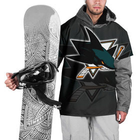 Накидка на куртку 3D с принтом Хоккей 11 , 100% полиэстер |  | nhl | san jose sharks | sharks | stanley cup | кубок стенли | кубок стэнли | нхл | сан хосе | сан хосе шаркс | хоккей | хоккейный клуб | шаркс
