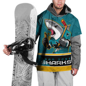 Накидка на куртку 3D с принтом San Jose Sharks , 100% полиэстер |  | nhl | san jose sharks | sharks | stanley cup | кубок стенли | кубок стэнли | нхл | сан хосе | сан хосе шаркс | хоккей | хоккейный клуб | шаркс