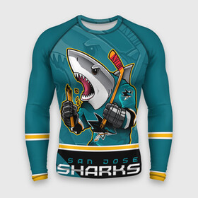 Мужской рашгард 3D с принтом San Jose Sharks ,  |  | nhl | san jose sharks | sharks | stanley cup | кубок стенли | кубок стэнли | нхл | сан хосе | сан хосе шаркс | хоккей | хоккейный клуб | шаркс