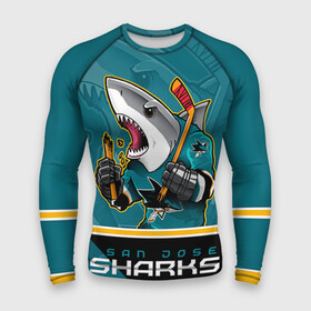 Мужской рашгард 3D с принтом San Jose Sharks ,  |  | Тематика изображения на принте: nhl | san jose sharks | sharks | stanley cup | кубок стенли | кубок стэнли | нхл | сан хосе | сан хосе шаркс | хоккей | хоккейный клуб | шаркс