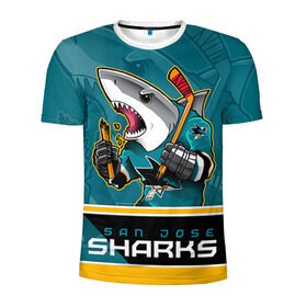 Мужская футболка 3D спортивная с принтом San Jose Sharks , 100% полиэстер с улучшенными характеристиками | приталенный силуэт, круглая горловина, широкие плечи, сужается к линии бедра | nhl | san jose sharks | sharks | stanley cup | кубок стенли | кубок стэнли | нхл | сан хосе | сан хосе шаркс | хоккей | хоккейный клуб | шаркс