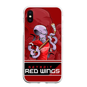 Чехол для iPhone XS Max матовый с принтом Detroit Red Wings , Силикон | Область печати: задняя сторона чехла, без боковых панелей | Тематика изображения на принте: detroit red wings | nhl | stanley cup | детройд | детройт ред уингз | кубок стенли | кубок стэнли | марченко | нхл | хоккей | хоккейный клуб