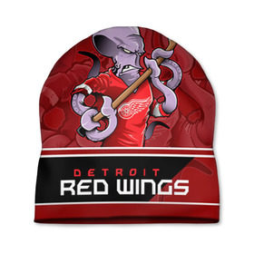 Шапка 3D с принтом Detroit Red Wings , 100% полиэстер | универсальный размер, печать по всей поверхности изделия | detroit red wings | nhl | stanley cup | детройд | детройт ред уингз | кубок стенли | кубок стэнли | марченко | нхл | хоккей | хоккейный клуб