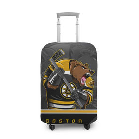 Чехол для чемодана 3D с принтом Boston Bruins , 86% полиэфир, 14% спандекс | двустороннее нанесение принта, прорези для ручек и колес | boston bruins | nhl | stanley cup | бостон | бостон брюинз | брюинз | брюинс | кубок стенли | кубок стэнли | нхл | хоккей | хоккейный клуб | худобин