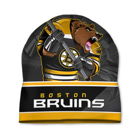 Шапка 3D с принтом Boston Bruins , 100% полиэстер | универсальный размер, печать по всей поверхности изделия | boston bruins | nhl | stanley cup | бостон | бостон брюинз | брюинз | брюинс | кубок стенли | кубок стэнли | нхл | хоккей | хоккейный клуб | худобин