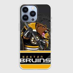 Чехол для iPhone 13 Pro с принтом Boston Bruins ,  |  | Тематика изображения на принте: boston bruins | nhl | stanley cup | бостон | бостон брюинз | брюинз | брюинс | кубок стенли | кубок стэнли | нхл | хоккей | хоккейный клуб | худобин