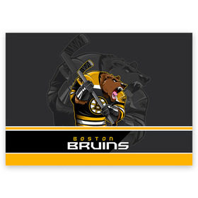 Поздравительная открытка с принтом Boston Bruins , 100% бумага | плотность бумаги 280 г/м2, матовая, на обратной стороне линовка и место для марки
 | boston bruins | nhl | stanley cup | бостон | бостон брюинз | брюинз | брюинс | кубок стенли | кубок стэнли | нхл | хоккей | хоккейный клуб | худобин