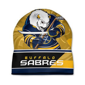 Шапка 3D с принтом Buffalo Sabres , 100% полиэстер | универсальный размер, печать по всей поверхности изделия | buffalo sabres | nhl | stanley cup | баффало сейбрз | буффало | кубок стенли | кубок стэнли | куликов | нхл | хоккей | хоккейный клуб