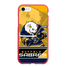 Чехол для iPhone 7/8 матовый с принтом Buffalo Sabres , Силикон | Область печати: задняя сторона чехла, без боковых панелей | buffalo sabres | nhl | stanley cup | баффало сейбрз | буффало | кубок стенли | кубок стэнли | куликов | нхл | хоккей | хоккейный клуб