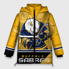 Женская зимняя куртка 3D с принтом Buffalo Sabres , верх — 100% полиэстер; подкладка — 100% полиэстер; утеплитель — 100% полиэстер | длина ниже бедра, силуэт Оверсайз. Есть воротник-стойка, отстегивающийся капюшон и ветрозащитная планка. 

Боковые карманы с листочкой на кнопках и внутренний карман на молнии | buffalo sabres | nhl | stanley cup | баффало сейбрз | буффало | кубок стенли | кубок стэнли | куликов | нхл | хоккей | хоккейный клуб