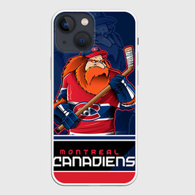 Чехол для iPhone 13 mini с принтом Montreal Canadiens ,  |  | montreal canadiens | nhl | stanley cup | емелин | кубок стенли | кубок стэнли | марков | монреаль | монреаль канадиенс | нхл | радулов | хоккей | хоккейный клуб