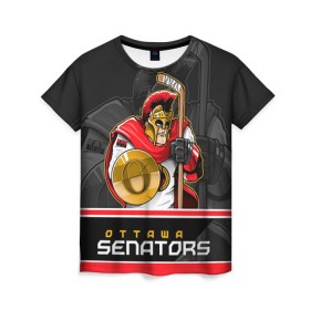 Женская футболка 3D с принтом Ottawa Senators , 100% полиэфир ( синтетическое хлопкоподобное полотно) | прямой крой, круглый вырез горловины, длина до линии бедер | nhl | ottawa senators | stanley cup | кубок стенли | кубок стэнли | нхл | оттава сенаторз | сенаторс | хоккей | хоккейный клуб