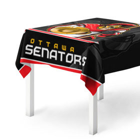 Скатерть 3D с принтом Ottawa Senators , 100% полиэстер (ткань не мнется и не растягивается) | Размер: 150*150 см | nhl | ottawa senators | stanley cup | кубок стенли | кубок стэнли | нхл | оттава сенаторз | сенаторс | хоккей | хоккейный клуб