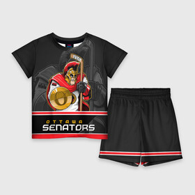 Детский костюм с шортами 3D с принтом Ottawa Senators ,  |  | nhl | ottawa senators | stanley cup | кубок стенли | кубок стэнли | нхл | оттава сенаторз | сенаторс | хоккей | хоккейный клуб