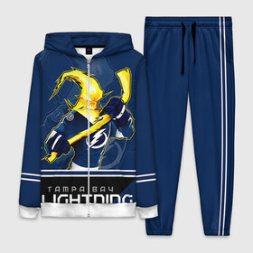 Женский костюм 3D с принтом Bay Lightning ,  |  | nhl | stanley cup | tampa bay lightning | ампа бэй лайтнинг | василевский | кубок стенли | кубок стэнли | кучеров | наместников | нестеров | нхл | тампа бэй | хоккей | хоккейный клуб