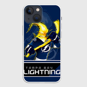 Чехол для iPhone 13 mini с принтом Bay Lightning ,  |  | nhl | stanley cup | tampa bay lightning | ампа бэй лайтнинг | василевский | кубок стенли | кубок стэнли | кучеров | наместников | нестеров | нхл | тампа бэй | хоккей | хоккейный клуб