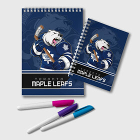 Блокнот с принтом Toronto Maple Leafs , 100% бумага | 48 листов, плотность листов — 60 г/м2, плотность картонной обложки — 250 г/м2. Листы скреплены удобной пружинной спиралью. Цвет линий — светло-серый
 | Тематика изображения на принте: nhl | stanley cup | toronto maple leafs | валиев | кубок стенли | кубок стэнли | мэпл лифс | нхл | сошников | торонто | торонто мейпл лифс | хоккей | хоккейный клуб