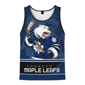 Мужская майка 3D с принтом Toronto Maple Leafs , 100% полиэстер | круглая горловина, приталенный силуэт, длина до линии бедра. Пройма и горловина окантованы тонкой бейкой | nhl | stanley cup | toronto maple leafs | валиев | кубок стенли | кубок стэнли | мэпл лифс | нхл | сошников | торонто | торонто мейпл лифс | хоккей | хоккейный клуб