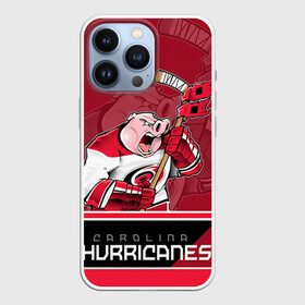 Чехол для iPhone 13 Pro с принтом Carolina Hurricanes ,  |  | carolina hurricanes | nhl | stanley cup | каролина | каролина харрикейнз | кубок стенли | кубок стэнли | нхл | хоккей | хоккейный клуб | хурикэйнс