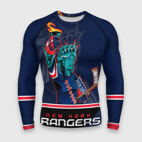 Мужской рашгард 3D с принтом New York Rangers ,  |  | Тематика изображения на принте: new york rangers | nhl | stanley cup | кубок стенли | кубок стэнли | нхл | нью йорк рейнджерс | нью йорк рейнджеры | рейнджеры | хоккей | хоккейный клуб