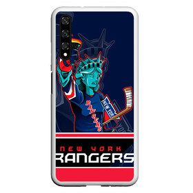 Чехол для Honor 20 с принтом New York Rangers , Силикон | Область печати: задняя сторона чехла, без боковых панелей | Тематика изображения на принте: new york rangers | nhl | stanley cup | кубок стенли | кубок стэнли | нхл | нью йорк рейнджерс | нью йорк рейнджеры | рейнджеры | хоккей | хоккейный клуб