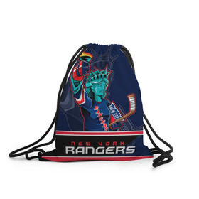 Рюкзак-мешок 3D с принтом New York Rangers , 100% полиэстер | плотность ткани — 200 г/м2, размер — 35 х 45 см; лямки — толстые шнурки, застежка на шнуровке, без карманов и подкладки | Тематика изображения на принте: new york rangers | nhl | stanley cup | кубок стенли | кубок стэнли | нхл | нью йорк рейнджерс | нью йорк рейнджеры | рейнджеры | хоккей | хоккейный клуб