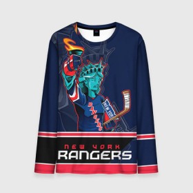 Мужской лонгслив 3D с принтом New York Rangers , 100% полиэстер | длинные рукава, круглый вырез горловины, полуприлегающий силуэт | Тематика изображения на принте: new york rangers | nhl | stanley cup | кубок стенли | кубок стэнли | нхл | нью йорк рейнджерс | нью йорк рейнджеры | рейнджеры | хоккей | хоккейный клуб