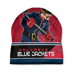 Шапка 3D с принтом Columbus Blue Jackets , 100% полиэстер | универсальный размер, печать по всей поверхности изделия | columbus | columbus blue jackets | nhl | stanley cup | бобровский | коламбус | коламбус блю джекетс | кубок стенли | кубок стэнли | нхл | хоккей | хоккейный клуб